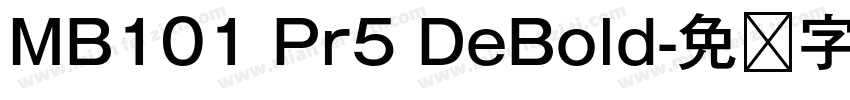 MB101 Pr5 DeBold字体转换